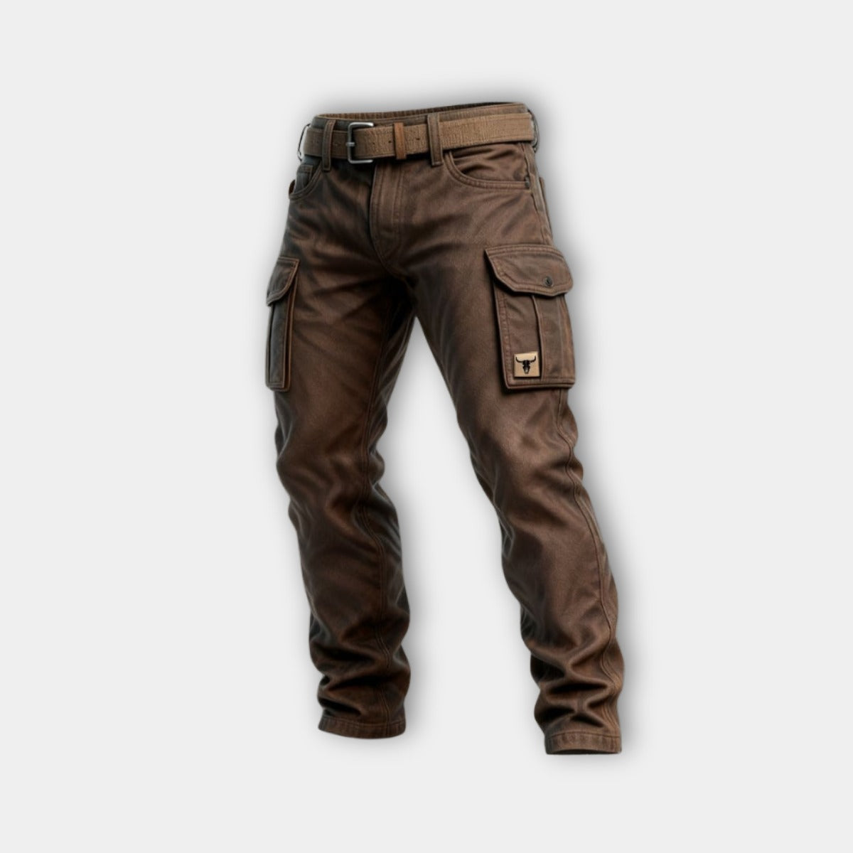 Cargobroek | Bruin | Praktische zakken | Outdoorbroek | Herenbroek-Boutique Moda