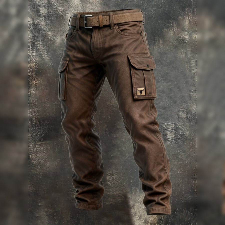 Cargobroek | Bruin | Praktische zakken | Outdoorbroek | Herenbroek-Boutique Moda