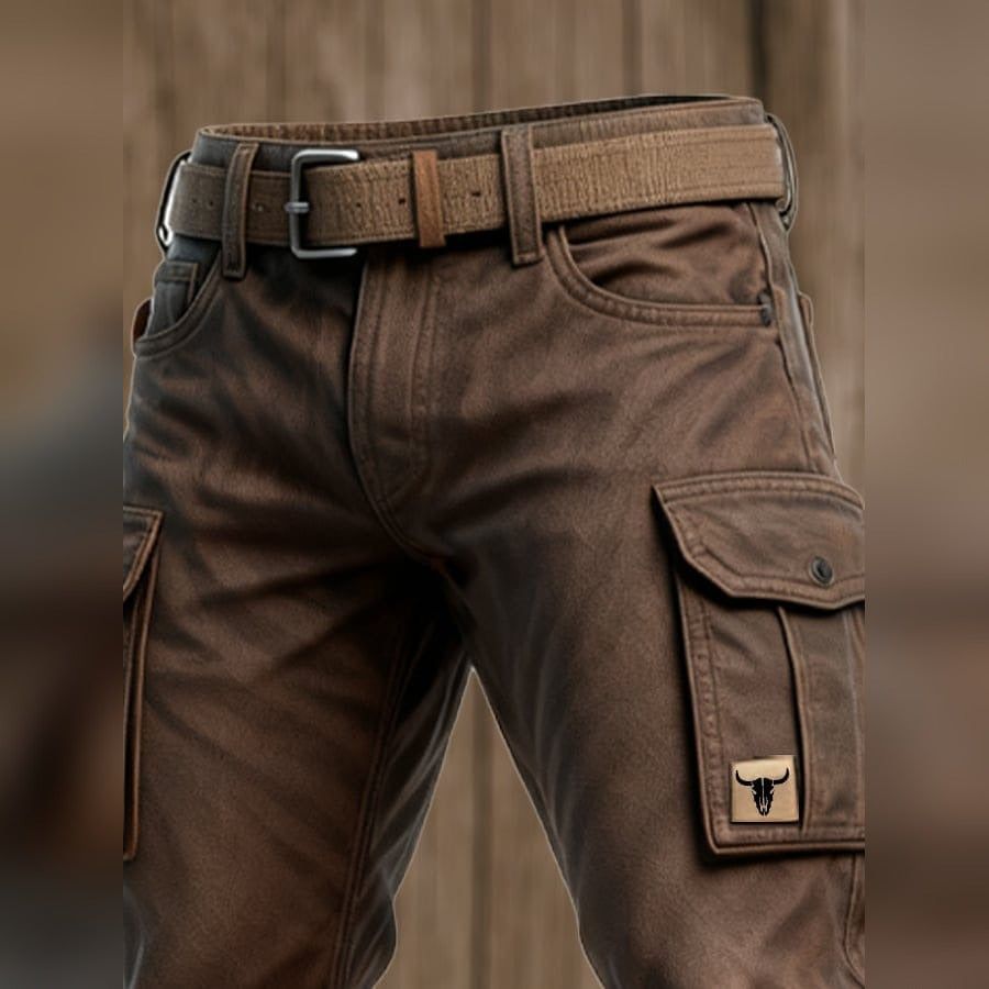 Cargobroek | Bruin | Praktische zakken | Outdoorbroek | Herenbroek-Boutique Moda