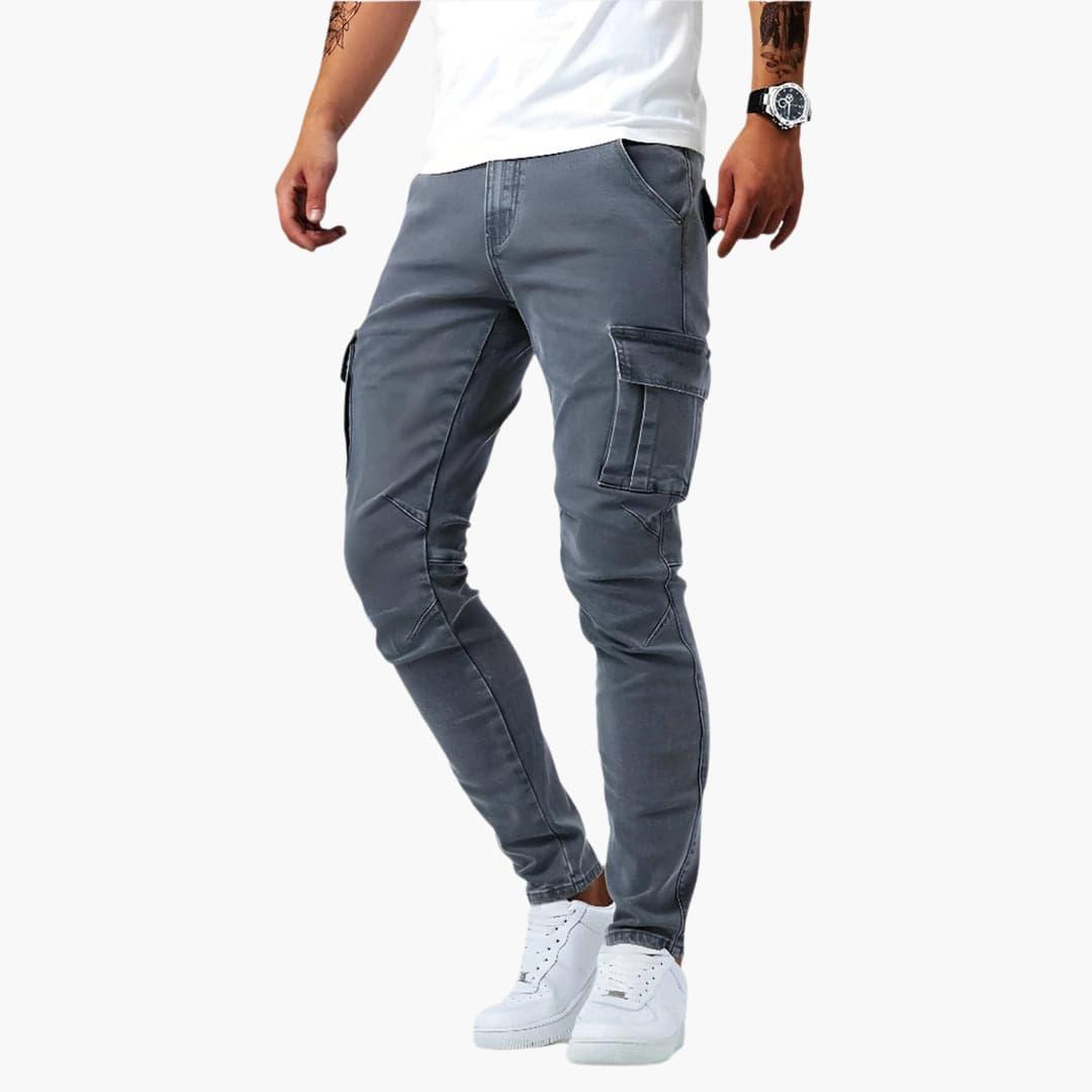 Cargobroeken - Slim Fit - Stretch - Skinny broeken - Cargojassen voor mannen-Boutique Moda
