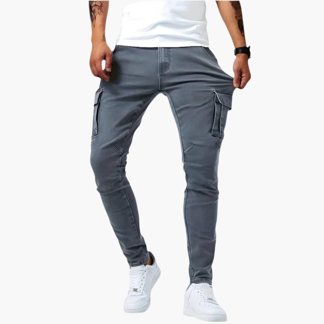 Cargobroeken - Slim Fit - Stretch - Skinny broeken - Cargojassen voor mannen-Boutique Moda