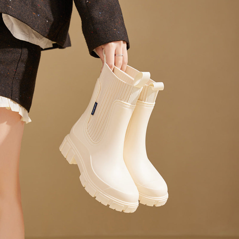 Chelsea regenlaarzen dames | waterdicht | grove profielzool-Boutique Moda