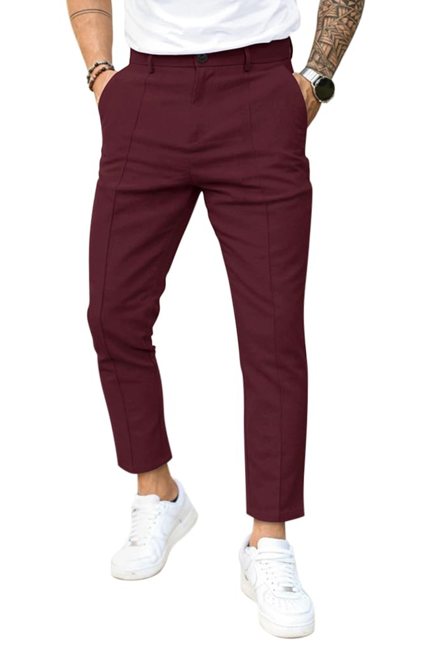 Chino broeken | Stretch | Slim fit | Skinny chino's | Herenbroeken-Boutique Moda