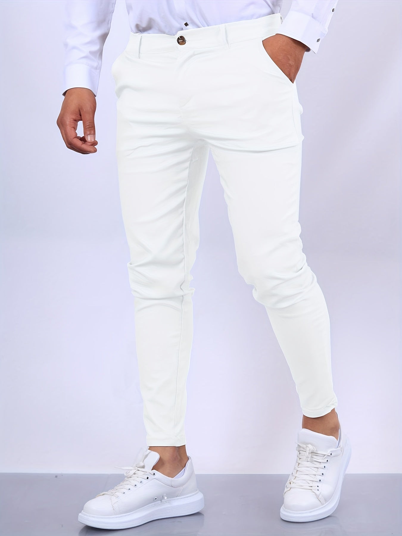 Chino's | Slim Fit | Stretch | Chino broeken | Skinny chino's voor mannen-Boutique Moda