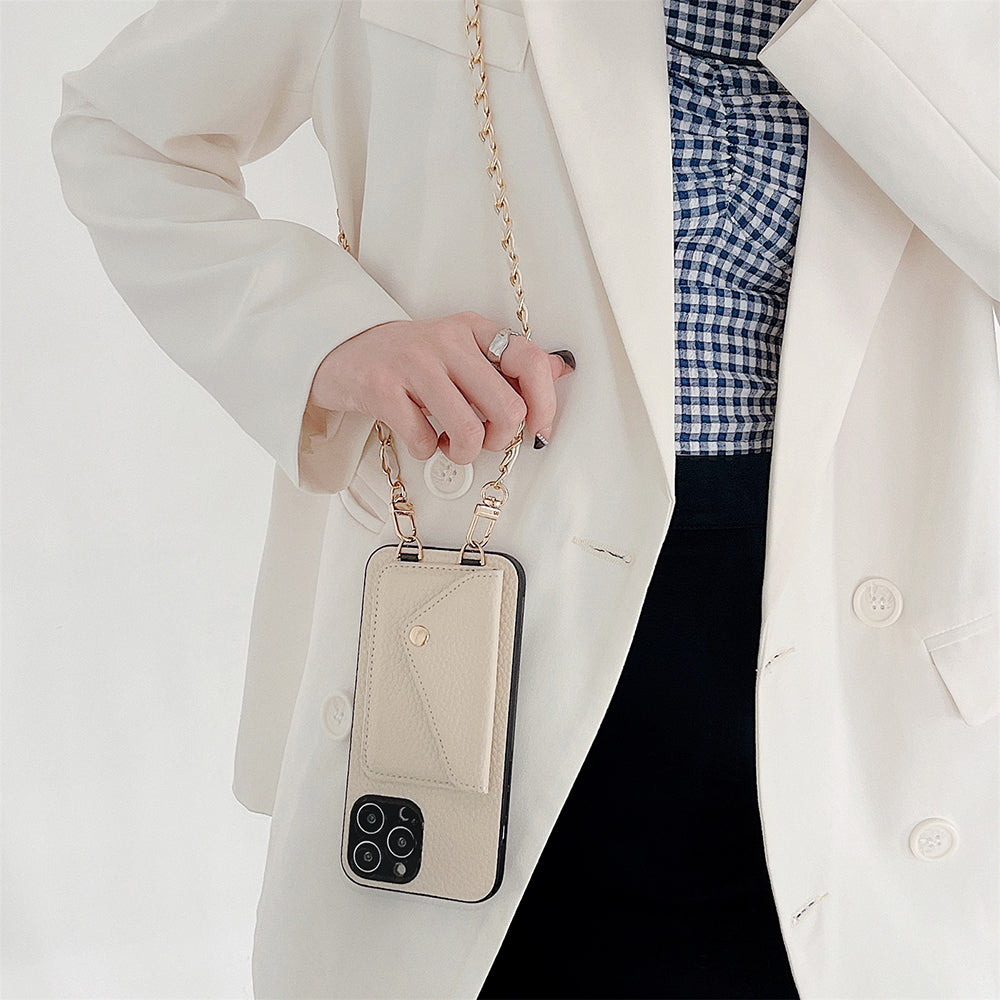 Ciara Crossbody Phone Case | Draag en bewaar je telefoon en pasjes veilig met dit handige telefoon portemonnee hoesje-Boutique Moda