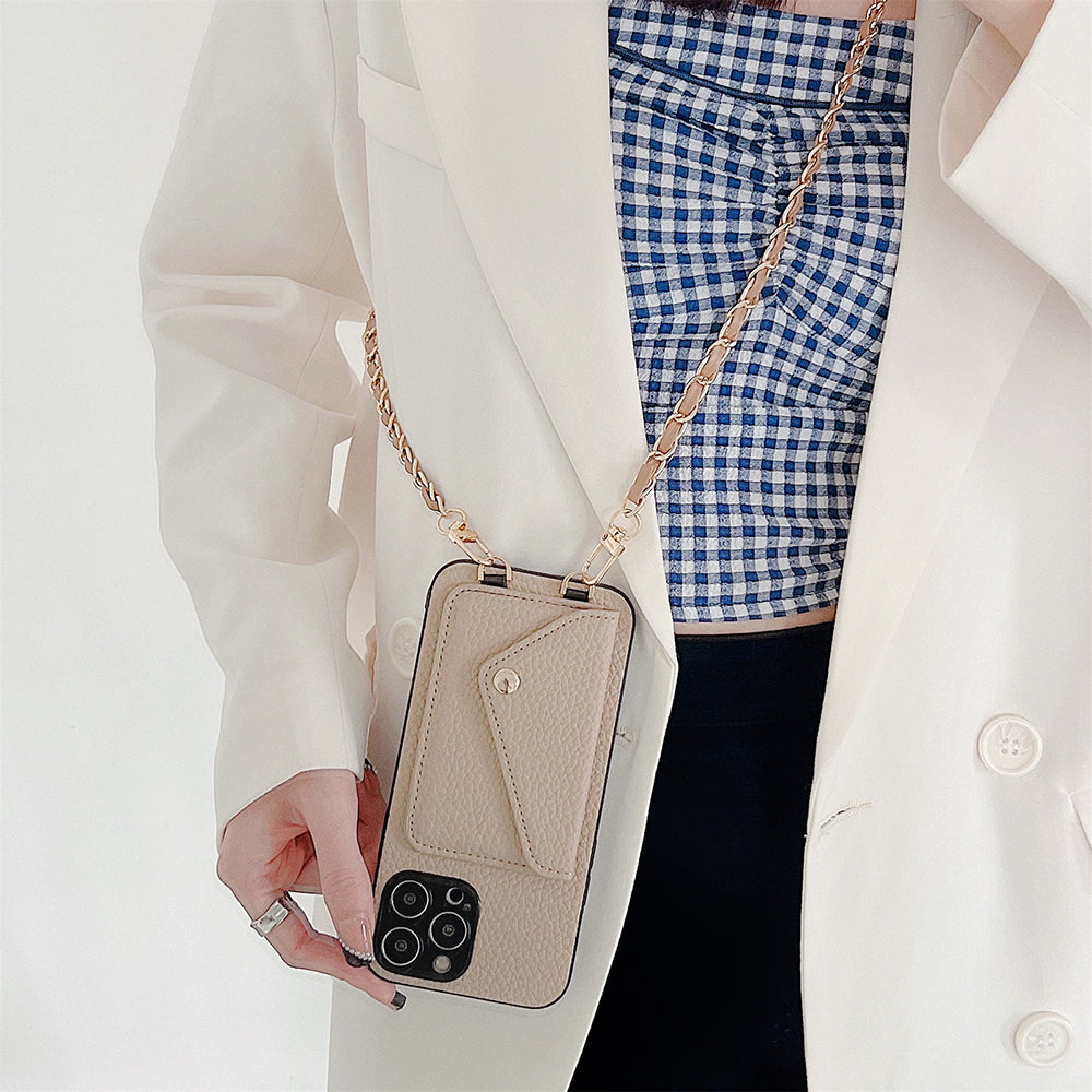 Ciara Crossbody Phone Case | Draag en bewaar je telefoon en pasjes veilig met dit handige telefoon portemonnee hoesje-Boutique Moda