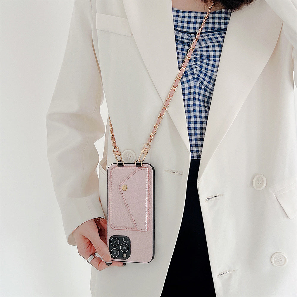 Ciara Crossbody Phone Case | Draag en bewaar je telefoon en pasjes veilig met dit handige telefoon portemonnee hoesje-Boutique Moda