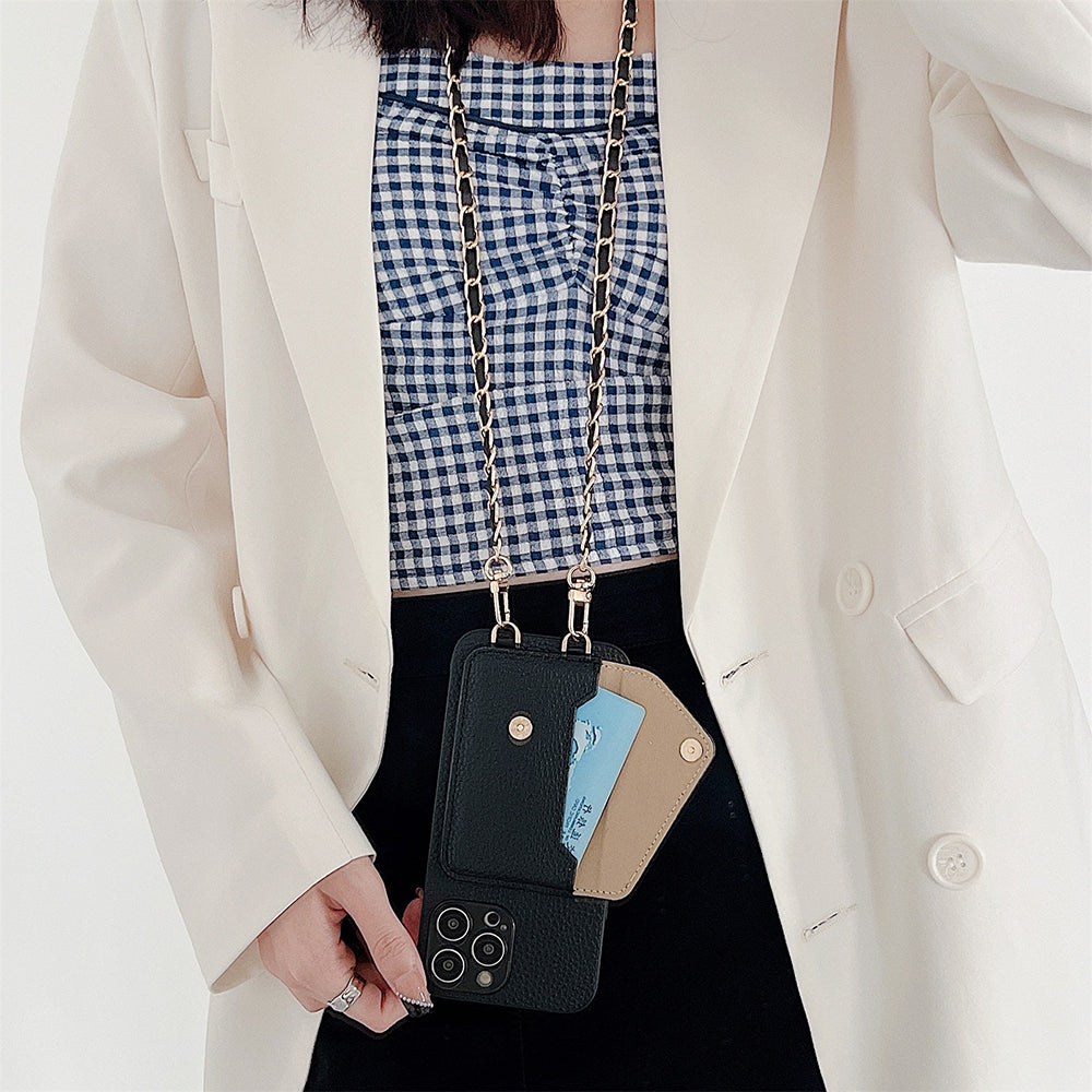 Ciara Crossbody Phone Case | Draag en bewaar je telefoon en pasjes veilig met dit handige telefoon portemonnee hoesje-Boutique Moda