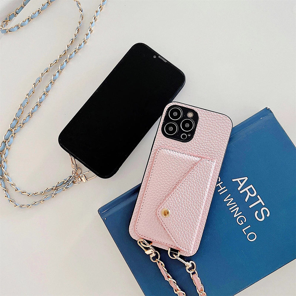 Ciara Crossbody Phone Case | Draag en bewaar je telefoon en pasjes veilig met dit handige telefoon portemonnee hoesje-Boutique Moda