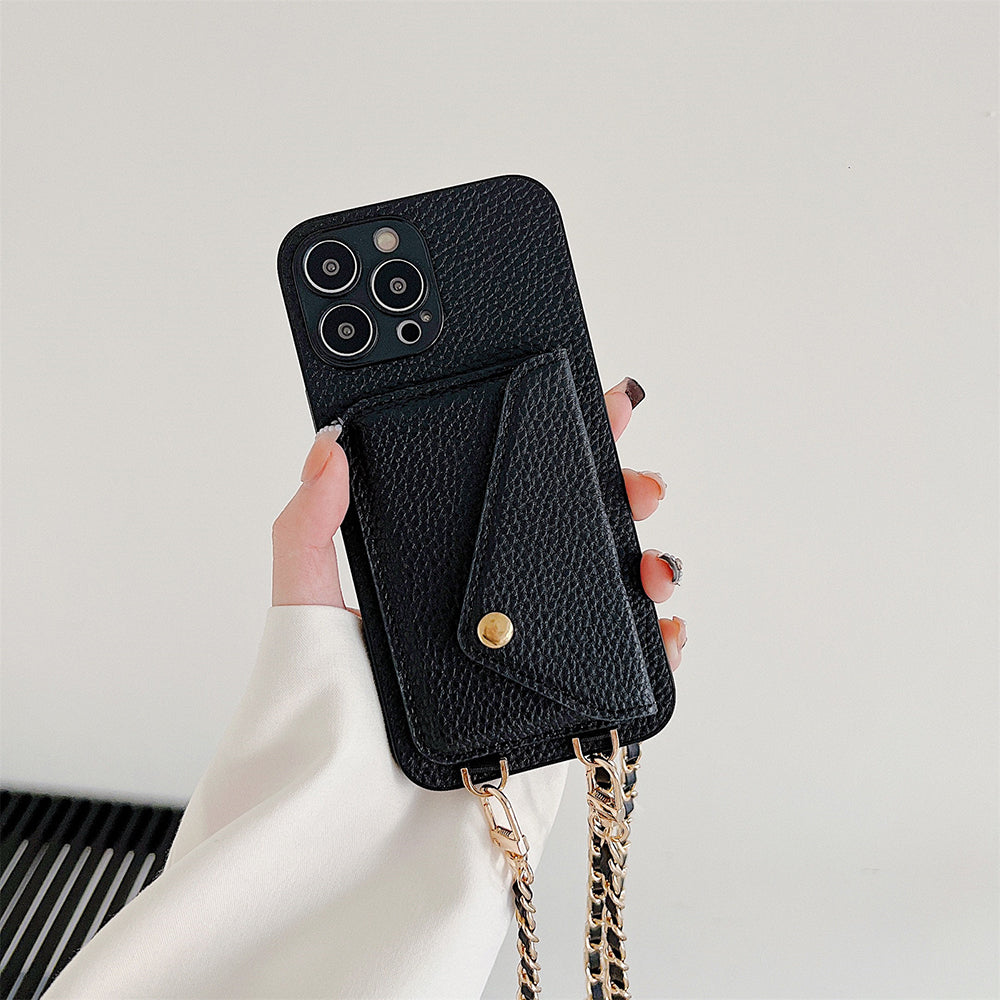 Ciara Crossbody Phone Case | Draag en bewaar je telefoon en pasjes veilig met dit handige telefoon portemonnee hoesje-Boutique Moda