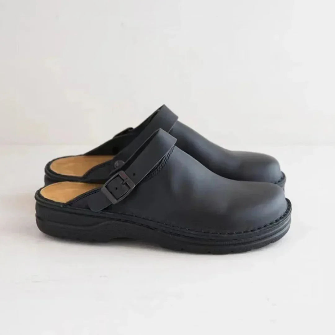 Clogs - Orthopedische Leren Muiltjes voor heren-Boutique Moda