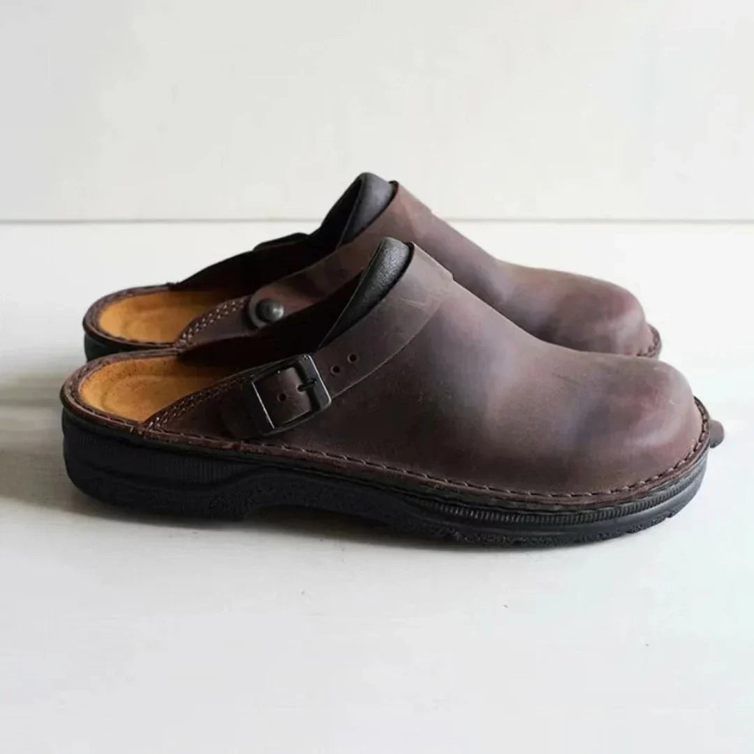 Clogs - Orthopedische Leren Muiltjes voor heren-Boutique Moda
