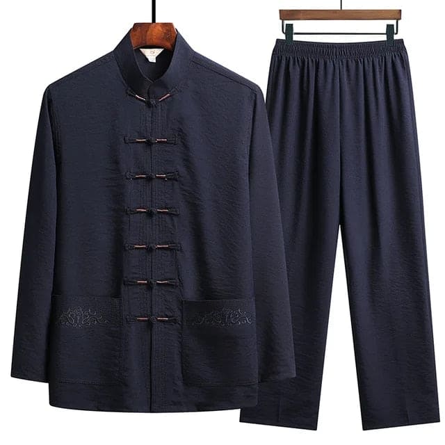 Co-Ord Set - Linnen tweedelige dameslijn met lange mouwen-Boutique Moda