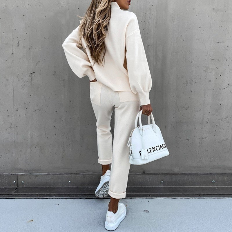 Co-Ord Set - Vrouwensweater en -broek Tweedelige Loungewear Set-Boutique Moda