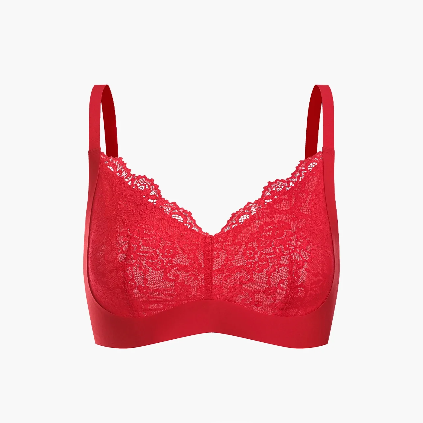 Comfort Lace BH | Beugelloze Push-Up Bralette | V-Hals Dames BH-Boutique Moda