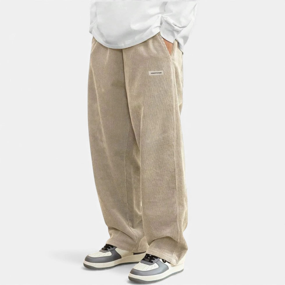 Corduroy Broek - Casual - Losse pasvorm - Baggy broek - Corduroy broek voor heren-Boutique Moda