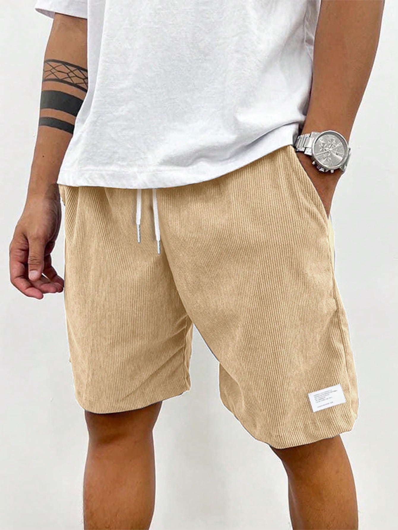 Corduroy Shorts - Trekkoord - Casual - Zomerse shorts - Heren shorts-Boutique Moda
