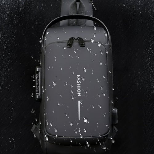 Crossbodytas voor mannen - Meerdere vakken - Slot - Anti-diefstal crossbodytas - Herentas crossbody-Boutique Moda