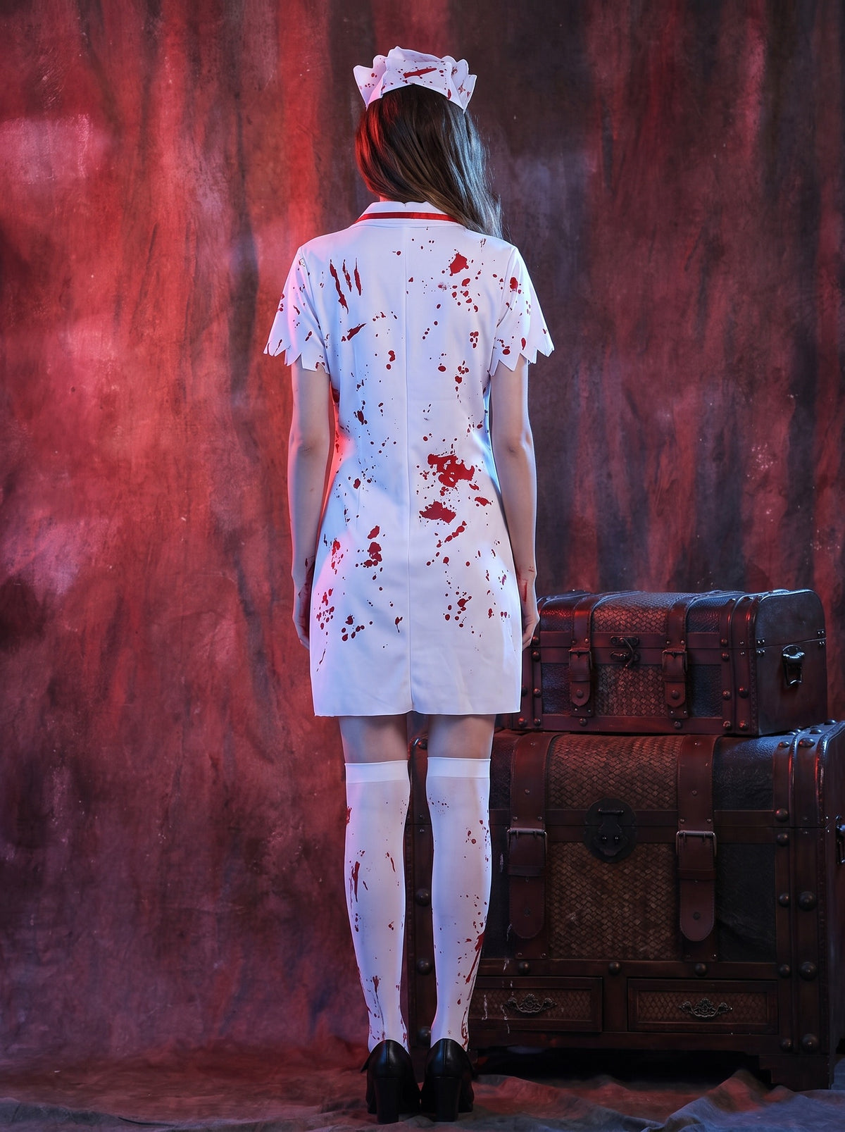 Verpleegster Halloween Kostuum | Eng | Zombie Verpleegster | Verpleegster Outfit Halloween | Vrouwen Halloween Kostuums-Boutique Moda