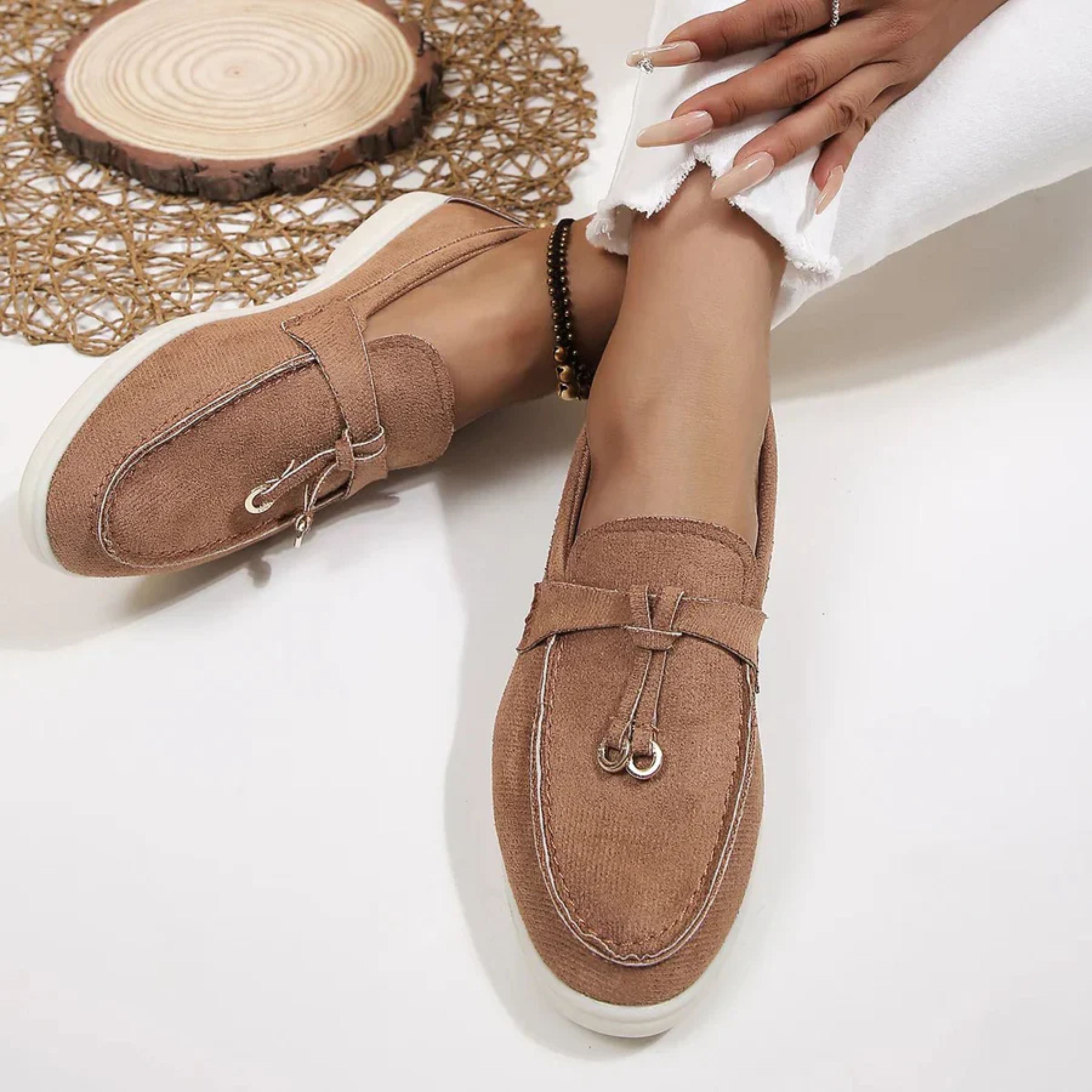Damesschoenen | Slip-On | Comfortabel | Suède Damesschoenen | Damesschoenen-Boutique Moda