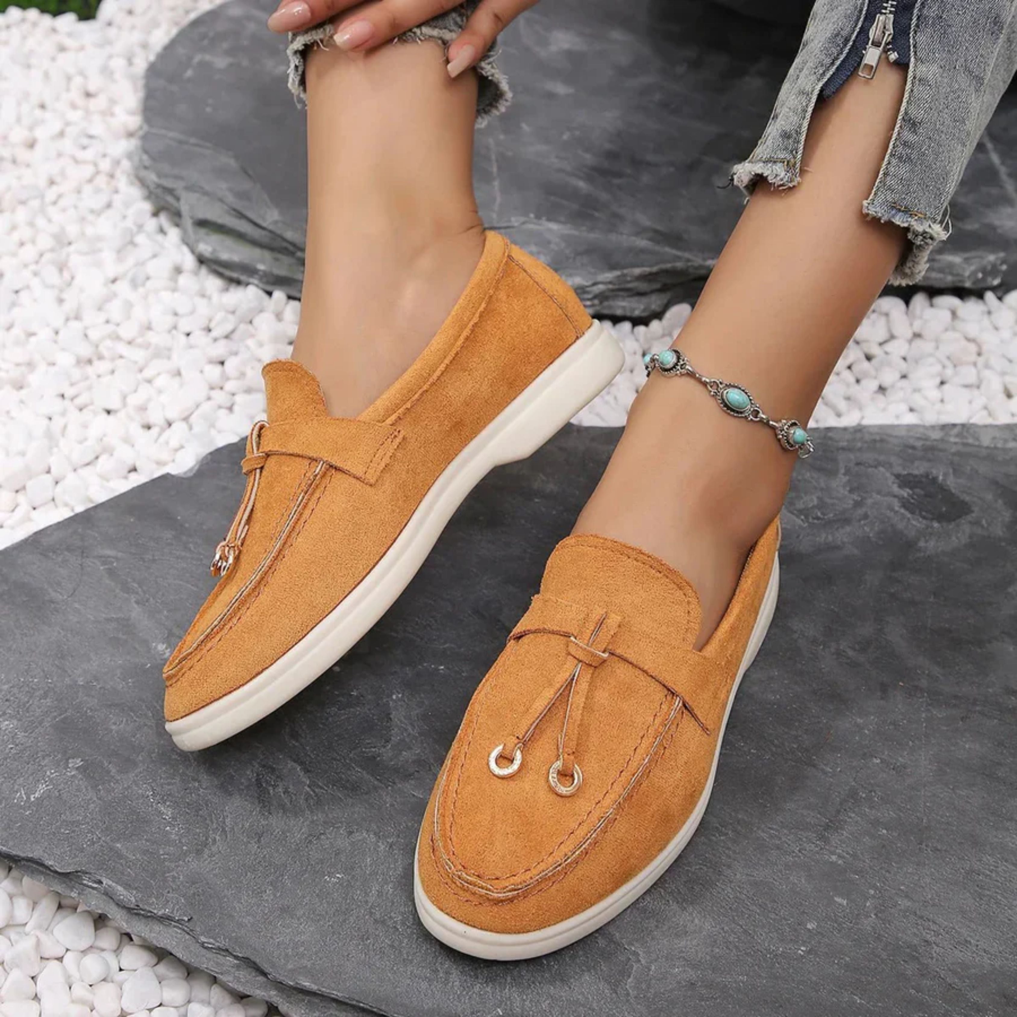 Damesschoenen | Slip-On | Comfortabel | Suède Damesschoenen | Damesschoenen-Boutique Moda