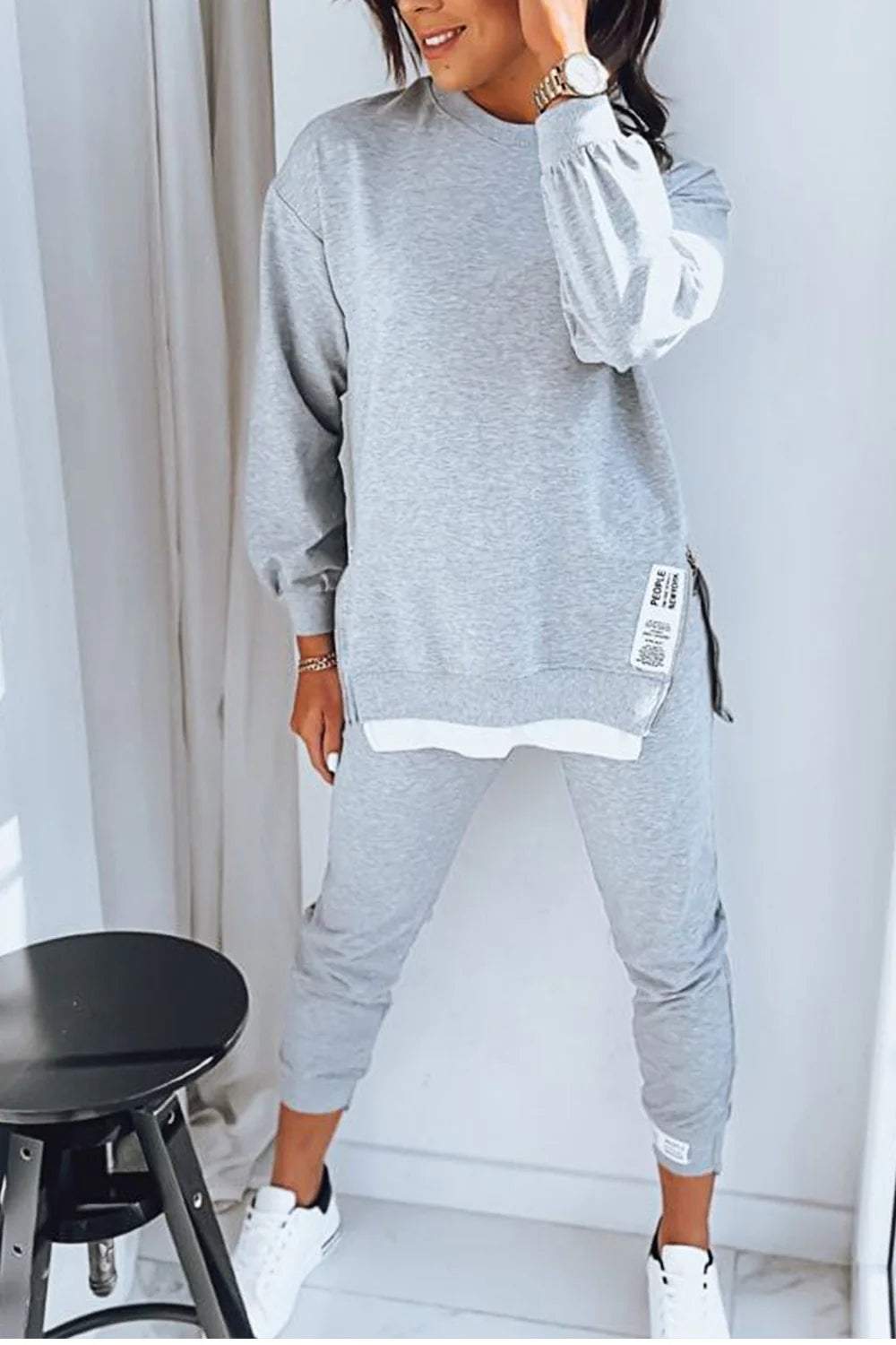 Damestrainingspak | Tweedelig | Oversized Sweatshirt | Joggerset | Loungewear Sets-Boutique Moda