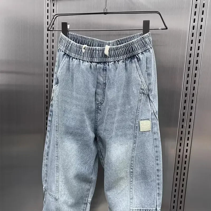 Denim Joggers - Baggy - Elastische Taille - Jogger Jeans - Herenbroeken-Boutique Moda