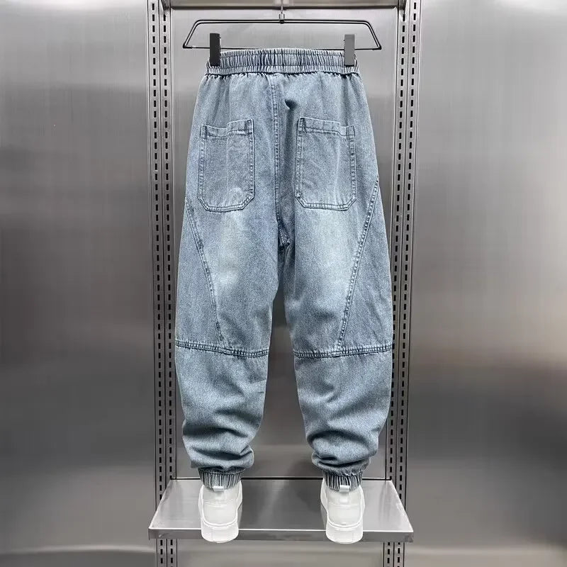 Denim Joggers - Baggy - Elastische Taille - Jogger Jeans - Herenbroeken-Boutique Moda
