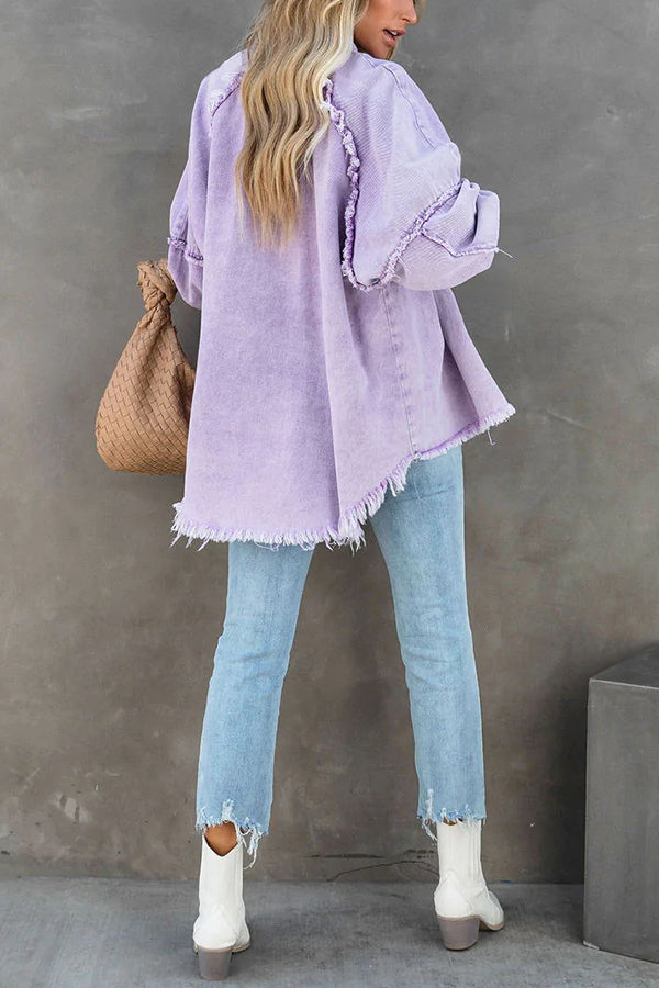 Denim jack - Damesjas met losse pasvorm-Boutique Moda