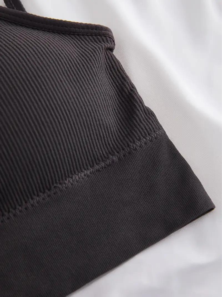 Diantha Beha Set | 3-Delige Geribbelde Draadloze Bralette Set-Boutique Moda