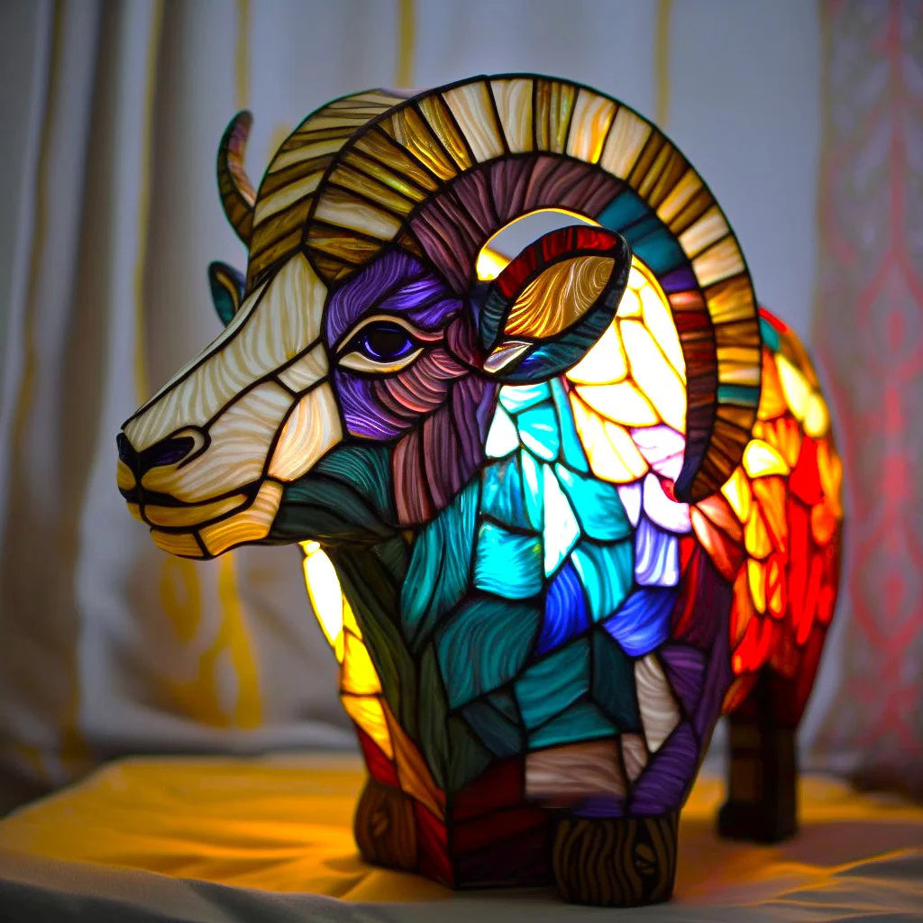 Dierenlamp - Kleurrijk Design Glazen Tafellamp-Boutique Moda
