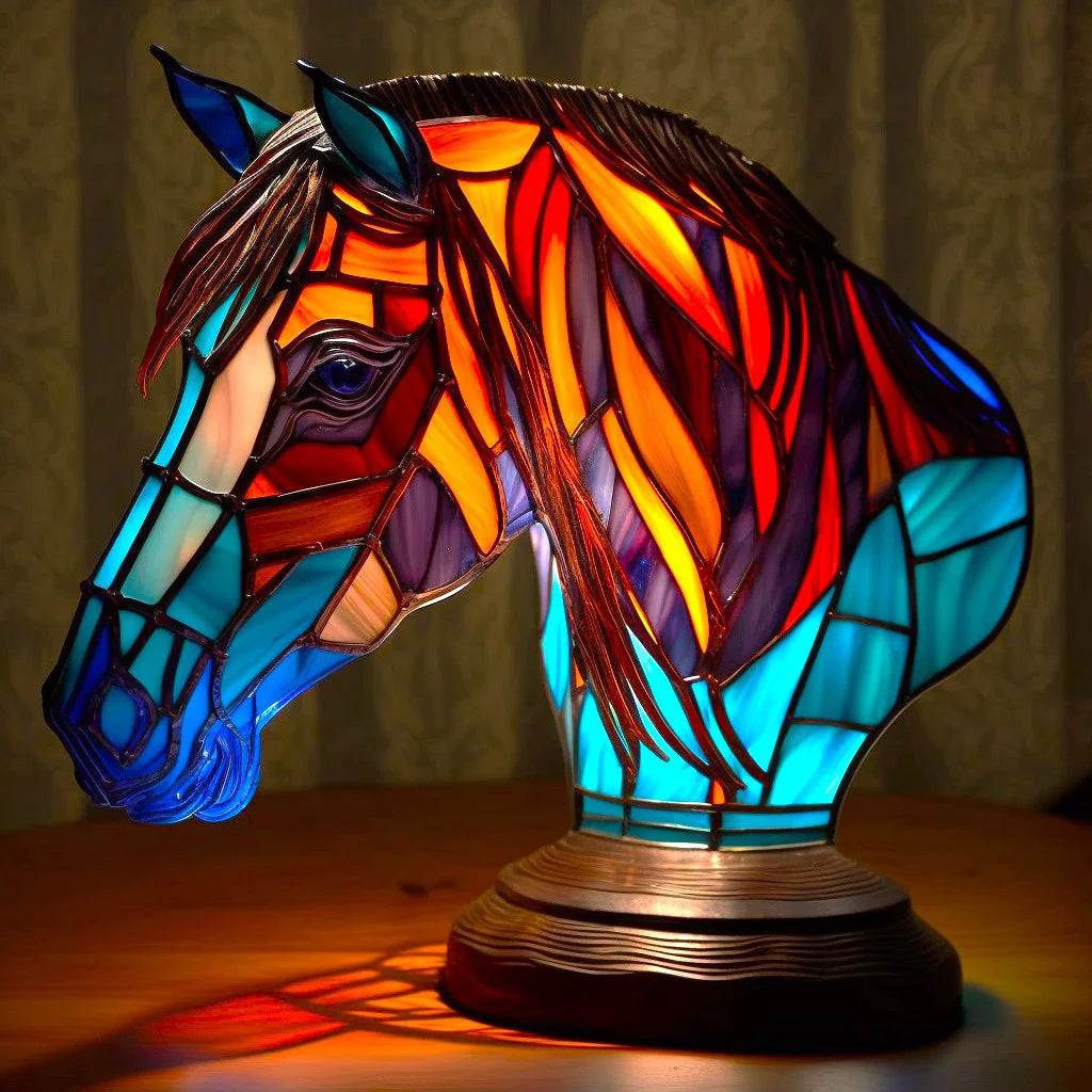 Dierenlamp - Kleurrijk Design Glazen Tafellamp-Boutique Moda