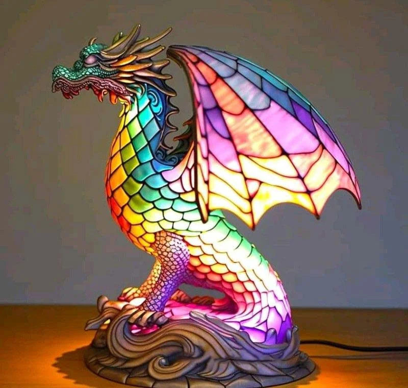 Dierenlamp - Kleurrijk Design Glazen Tafellamp-Boutique Moda