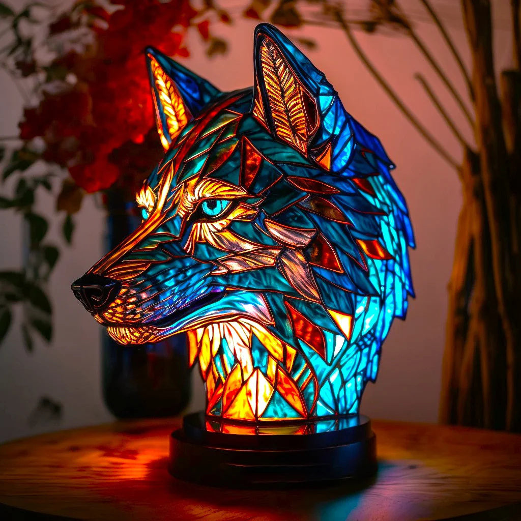 Dierenlamp - Kleurrijk Design Glazen Tafellamp-Boutique Moda