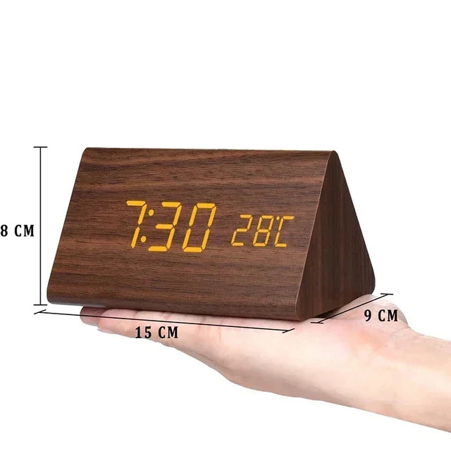 Digitale LED-wekker | spraakbediening | temperatuurweergave | 3 alarmen-Boutique Moda