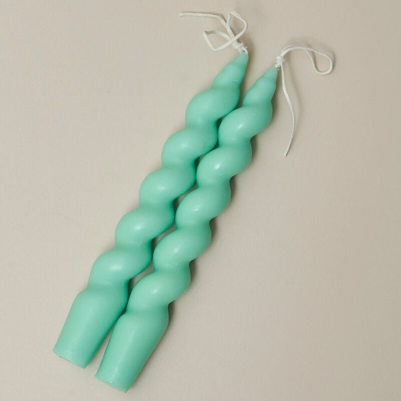 Dinerkaarsen | Gedraaid Sojawas | Set van 2 | 18 cm-Boutique Moda