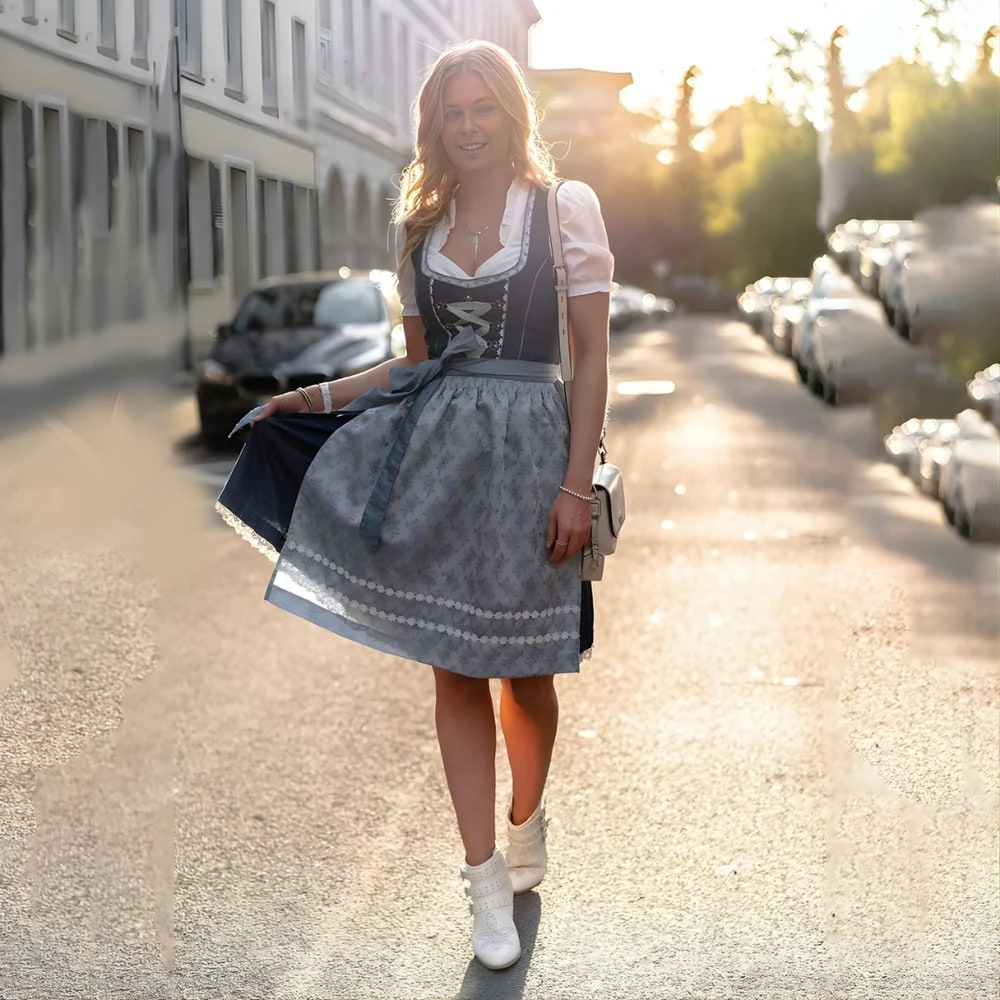 Dirndl | Traditioneel | Korte mouwen | Dirndl-outfits | Oktoberfest-outfits-Boutique Moda