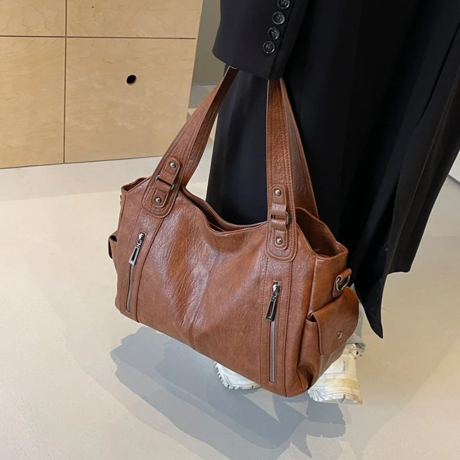 Draagtas - Veganistisch leer - Voor elke dag - Kunstleren tas - Schoudertas-Boutique Moda