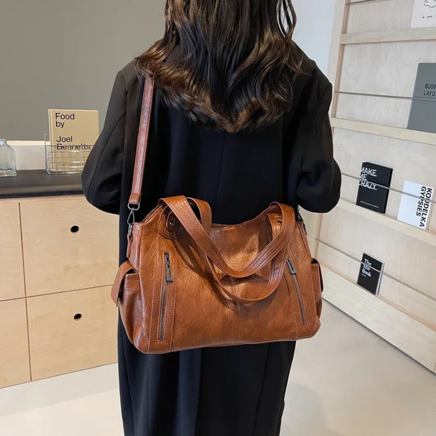 Draagtas - Veganistisch leer - Voor elke dag - Kunstleren tas - Schoudertas-Boutique Moda