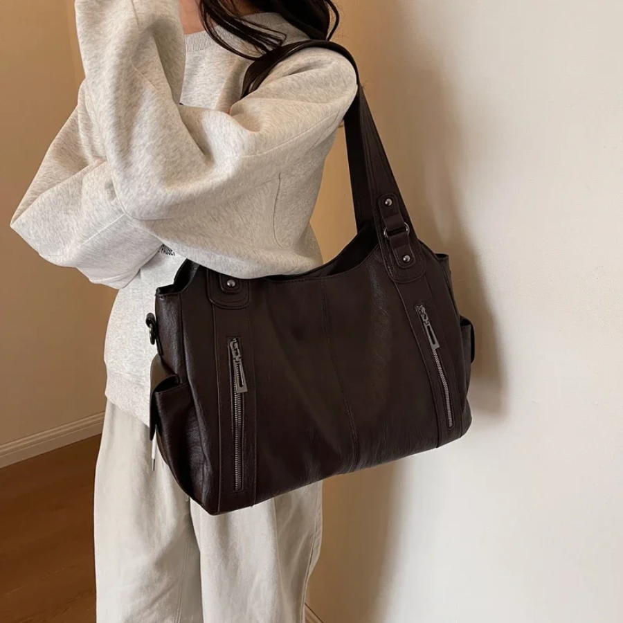 Draagtas - Veganistisch leer - Voor elke dag - Kunstleren tas - Schoudertas-Boutique Moda