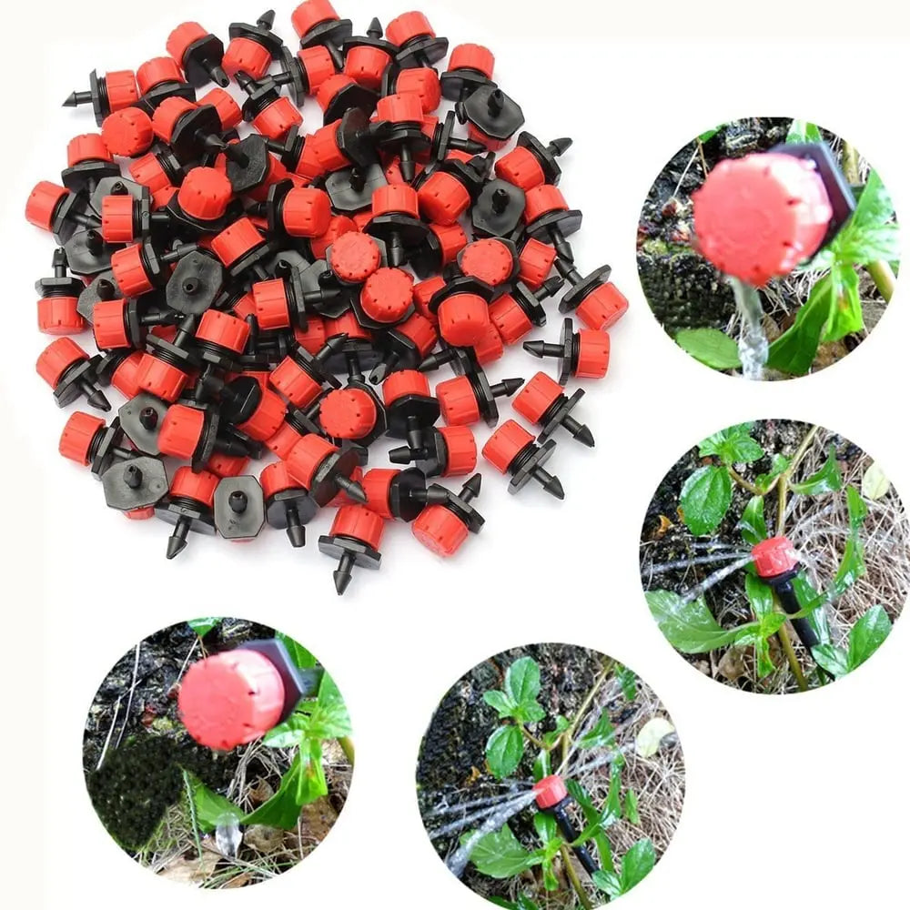 Druppelbevloeiing | 100 Verstelbare Druppelaars | Bewateringssysteem voor Planten-Boutique Moda