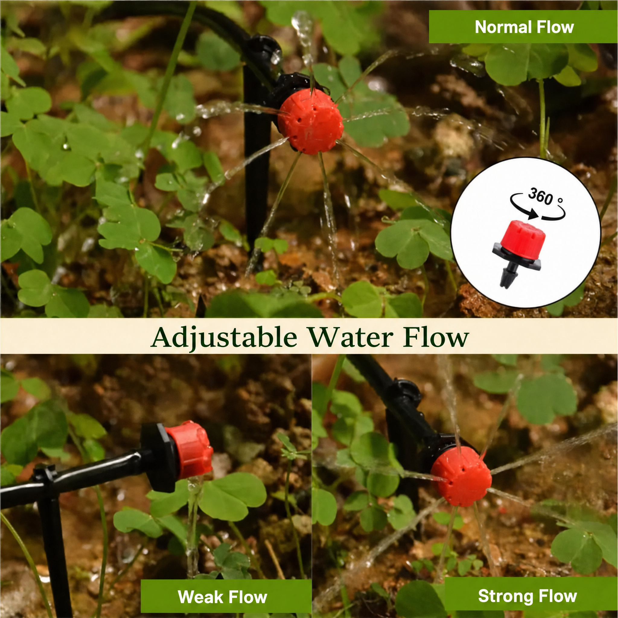 Druppelbevloeiing | 100 Verstelbare Druppelaars | Bewateringssysteem voor Planten-Boutique Moda