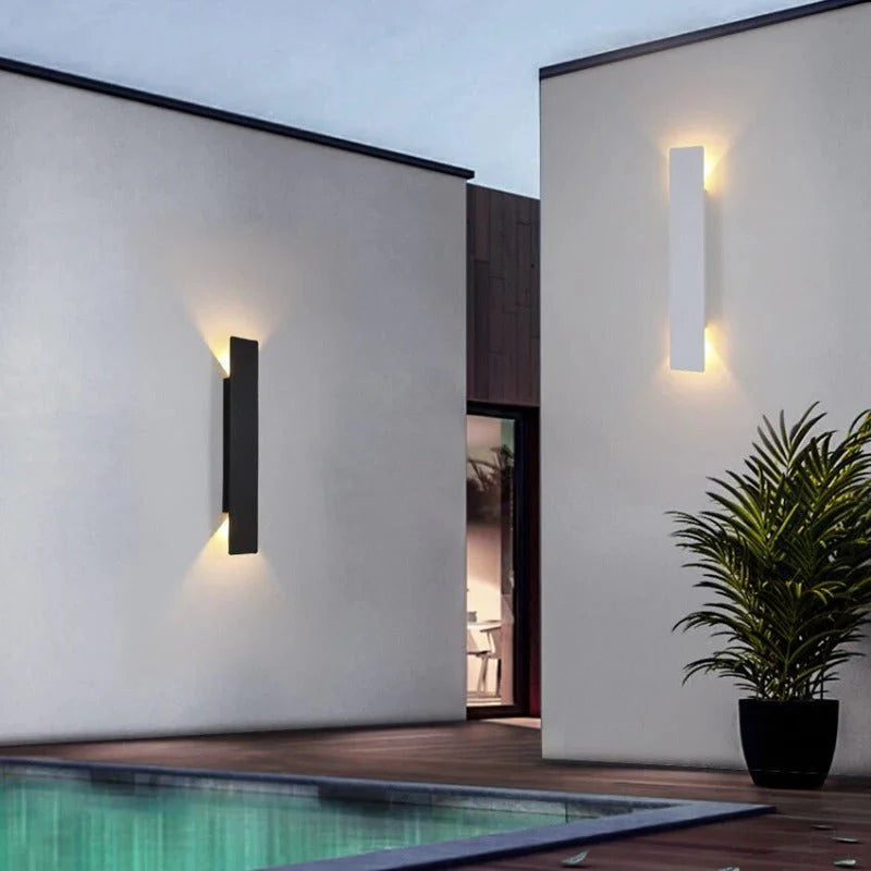 Dubbele wandlamp - Lang - Buiten - Buitenwandlamp - Wandlampen-Boutique Moda