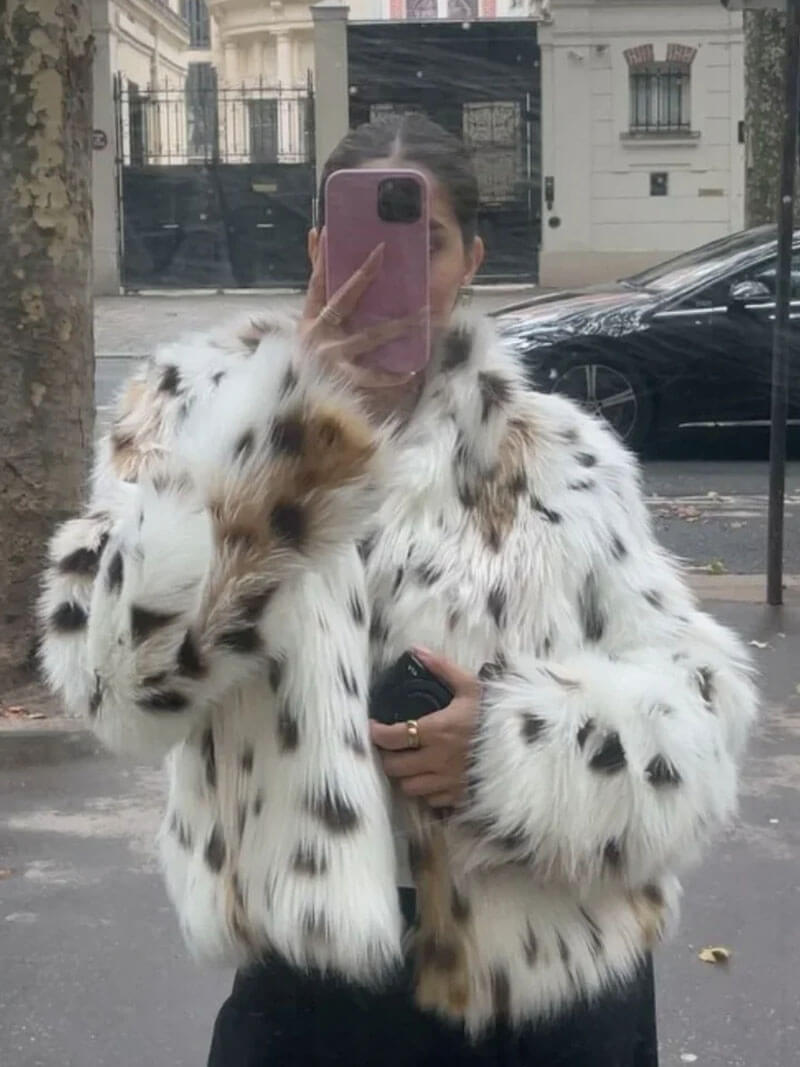 Faux Fur Jas - Luipaard - Kort - Fluffy Jas - Vrouwen Winterjas-Boutique Moda