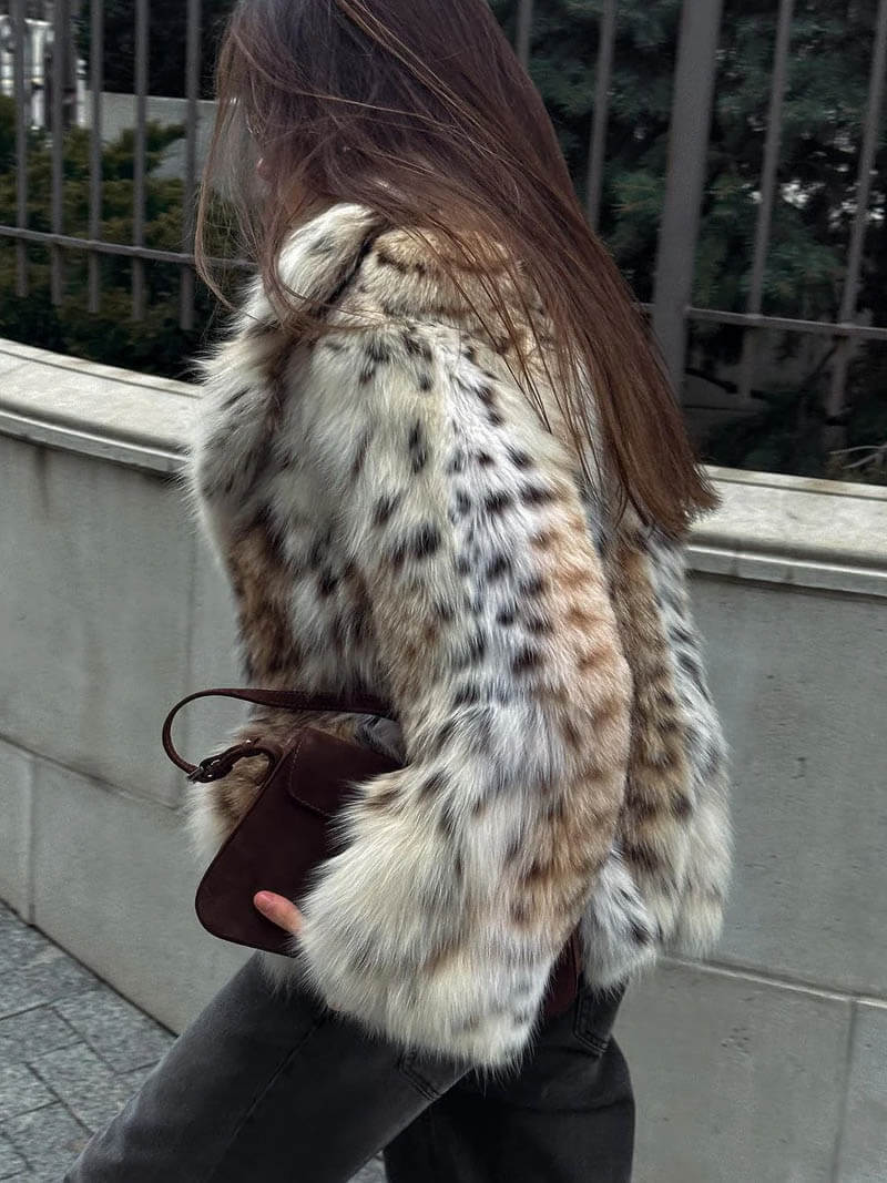Faux Fur Jas - Luipaard - Kort - Fluffy Jas - Vrouwen Winterjas-Boutique Moda