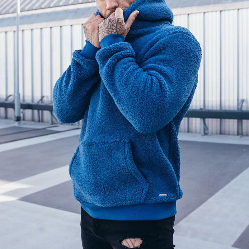 Fleece Hoodie - Comfortabele teddy hoodie voor heren-Boutique Moda