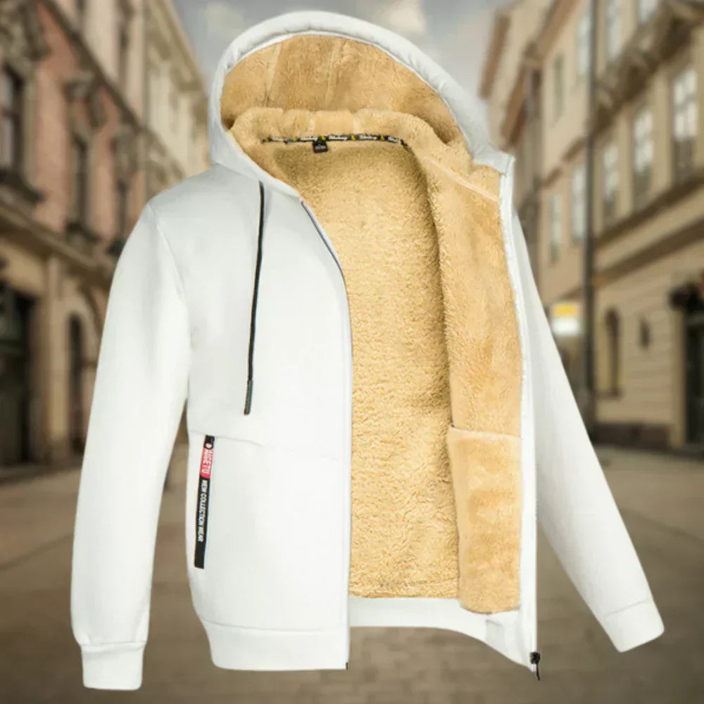 Fleece Hoodie Jas - Winter - Warm - Zip-Up Hoodie - Heren Hoodie-Boutique Moda