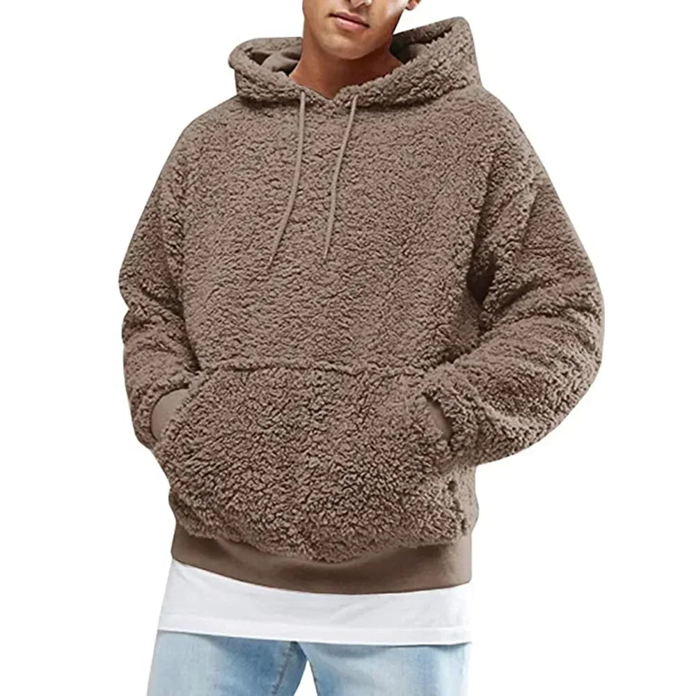 Fleece Hoodie | Trui | Teddy | Sherpa Hoodie | Heren Hoodie-Boutique Moda