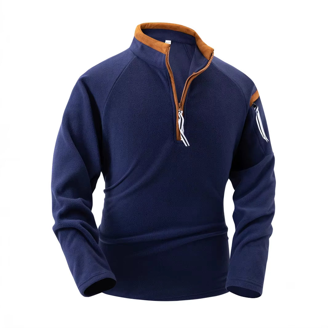 Fleece met halve rits | Casual | Warm | Fleece trui | Fleece voor mannen-Boutique Moda