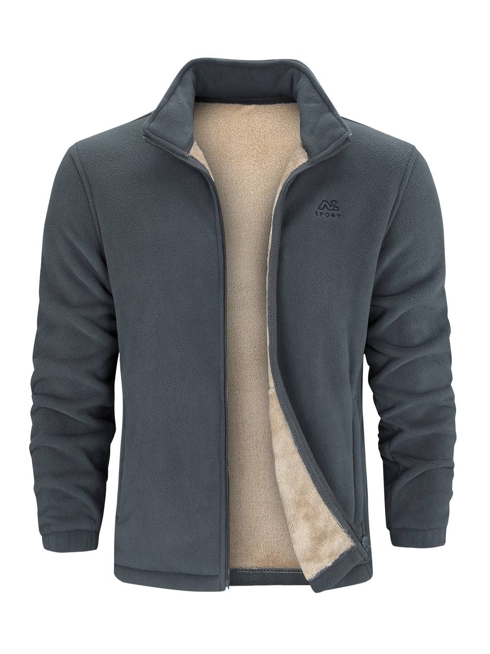 Fleecejack - Warm casual fleecejack met ritssluiting voor heren-Boutique Moda